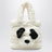 Black/white dog face bag