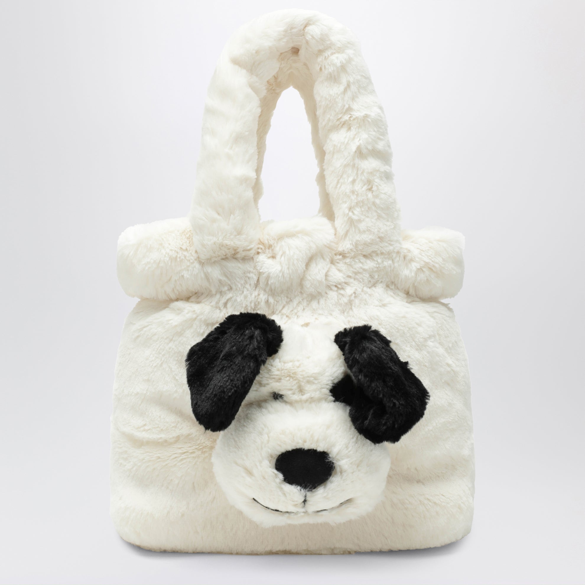 Black/white dog face bag