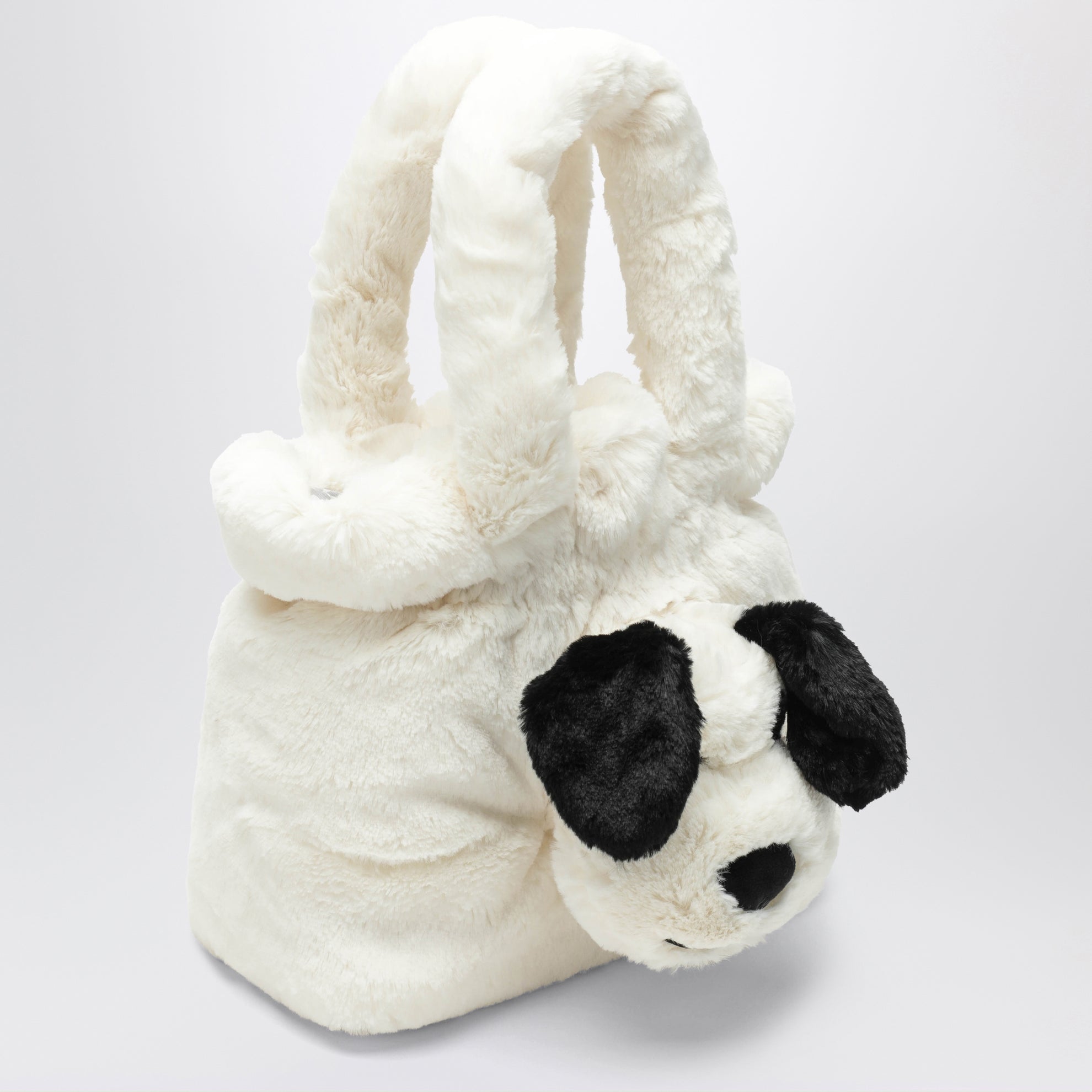 Black/white dog face bag