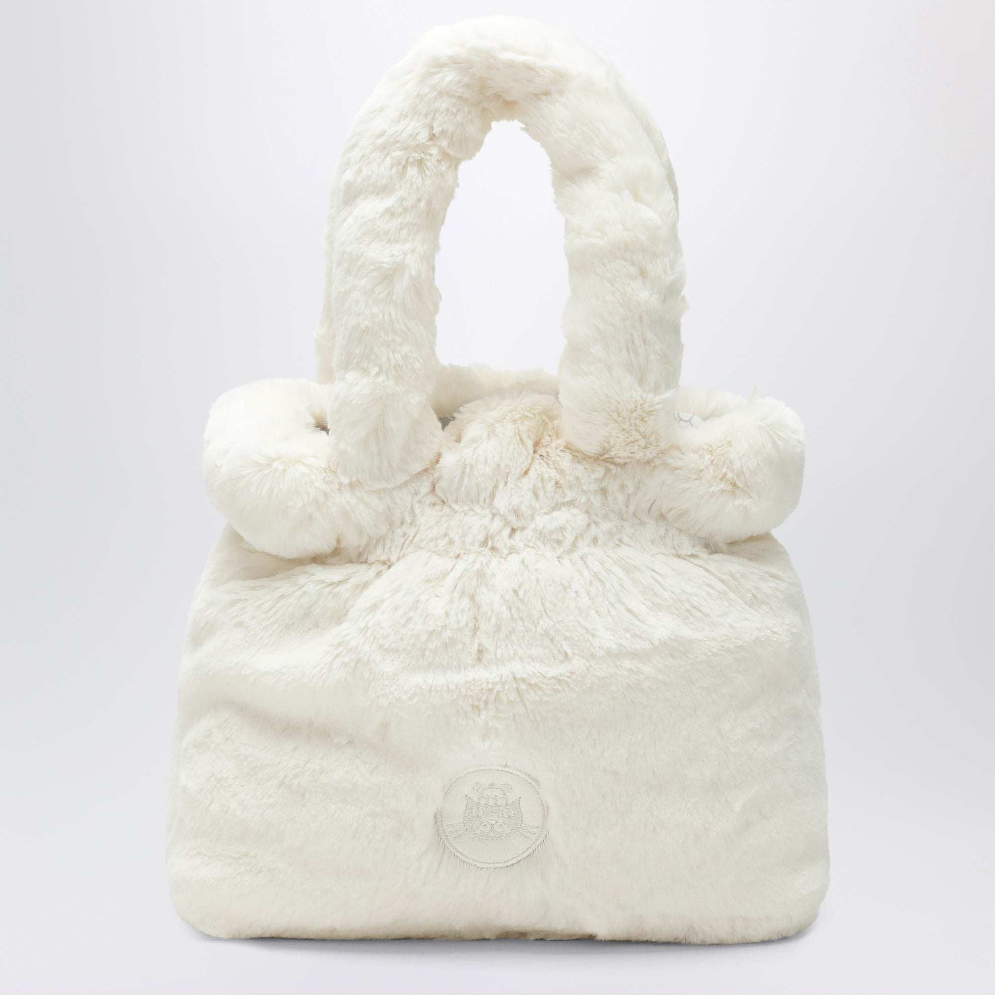 Black/white dog face bag