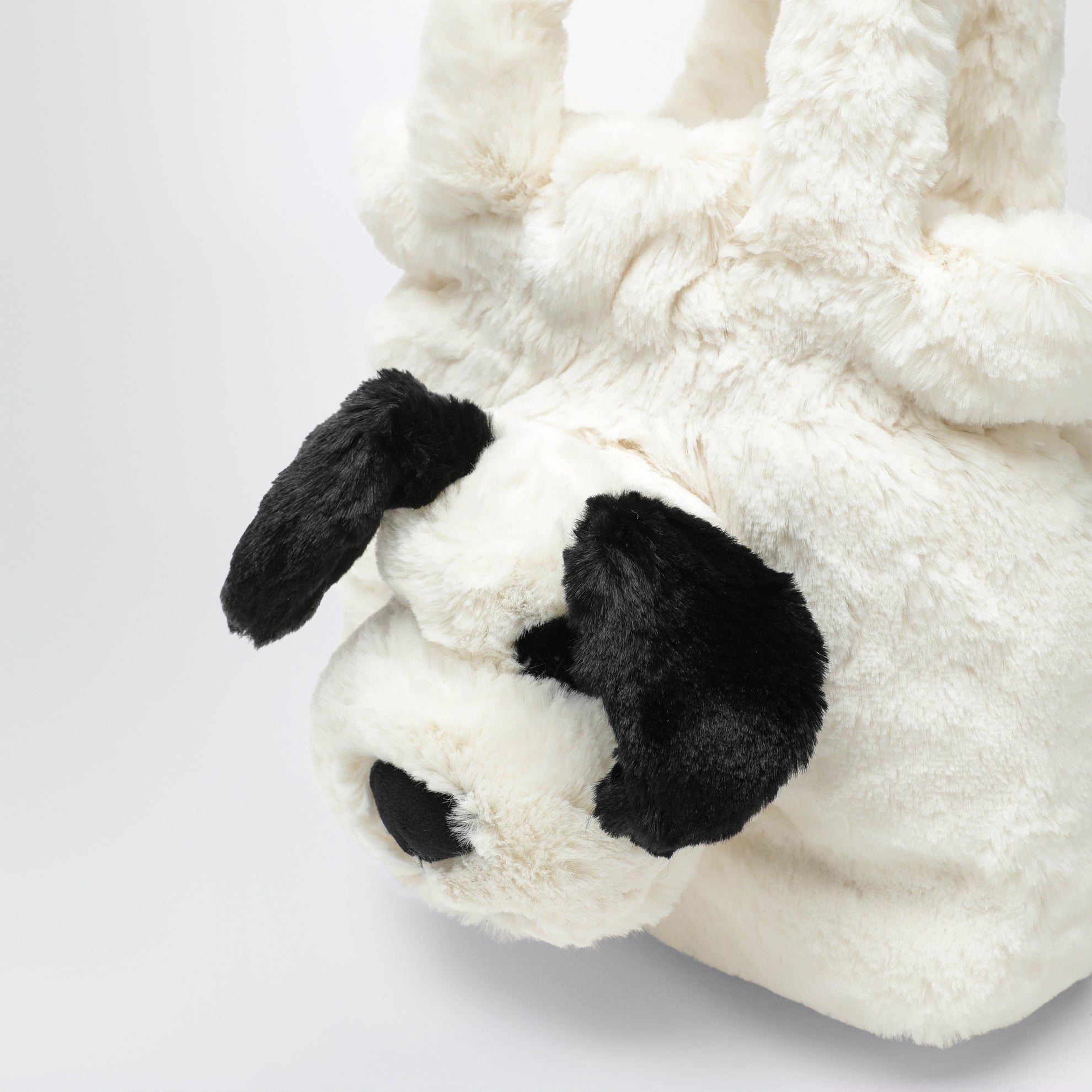 Black/white dog face bag