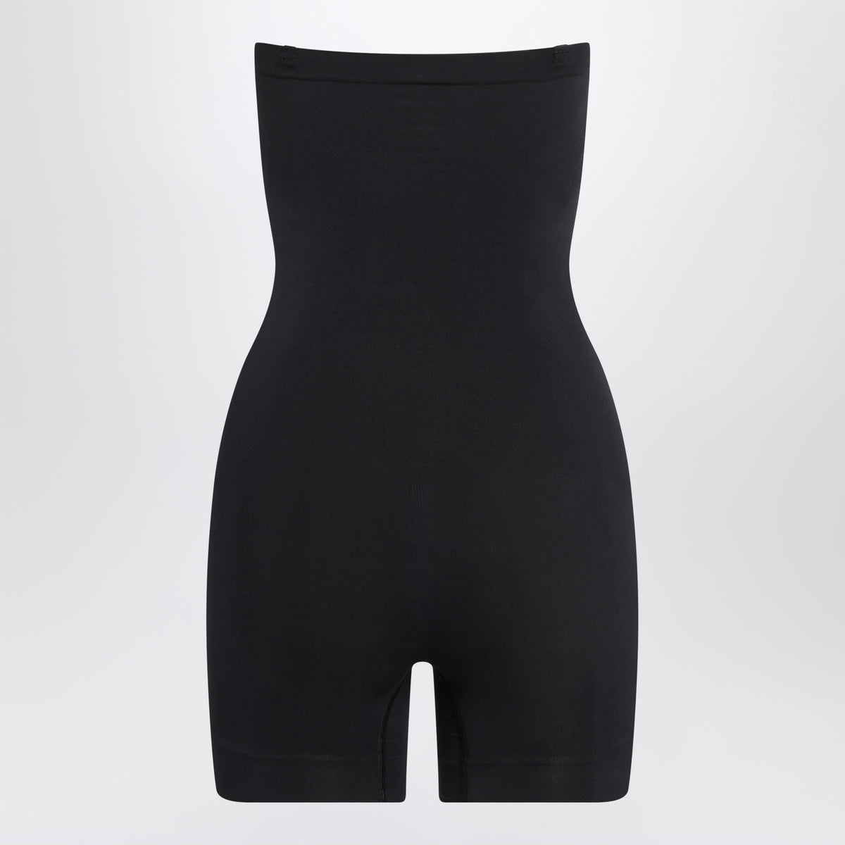 Black Seamless Sculpt strapless short shaping bodysuit