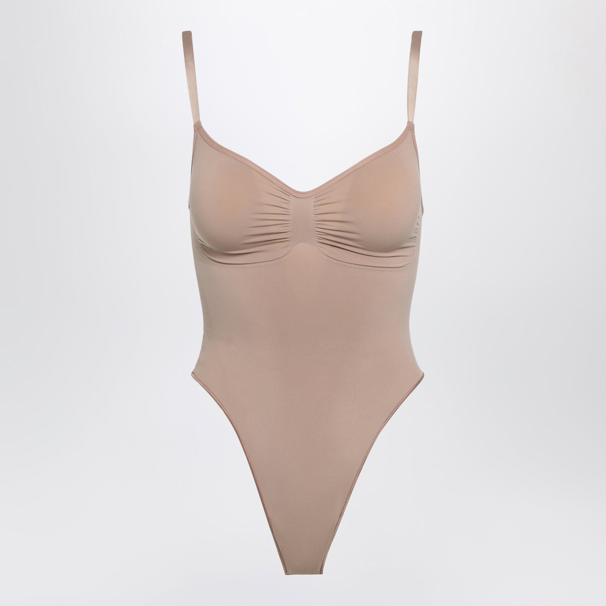 Sienna brown Seamless Sculpt thong bodysuit