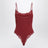 Body canotta Fits Everybody bordeaux in pizzo elasticizzato