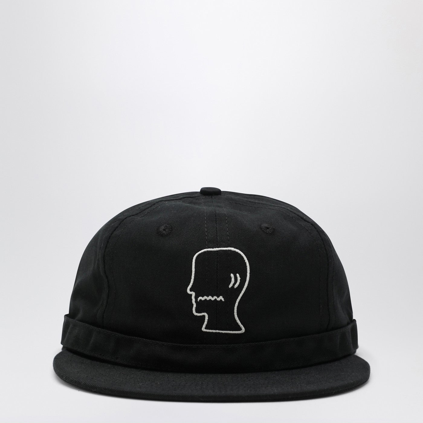 Black cotton baseball cap