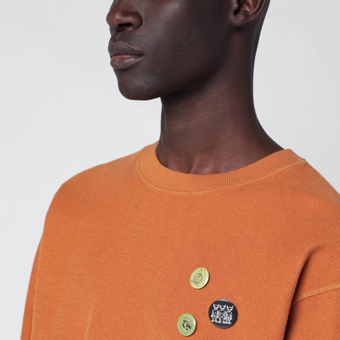 Earth-tone Gargoyle cotton sweatshirt