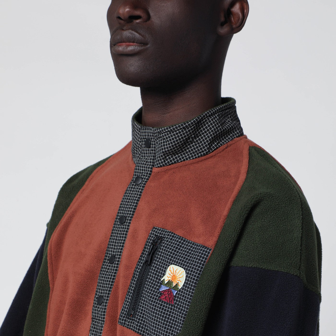 Color-block fleece