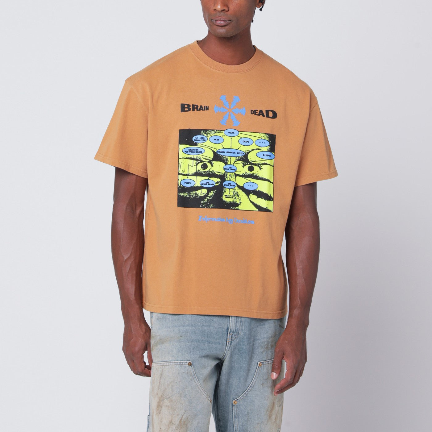 Cumin-coloured Information Age Occultism T-shirt