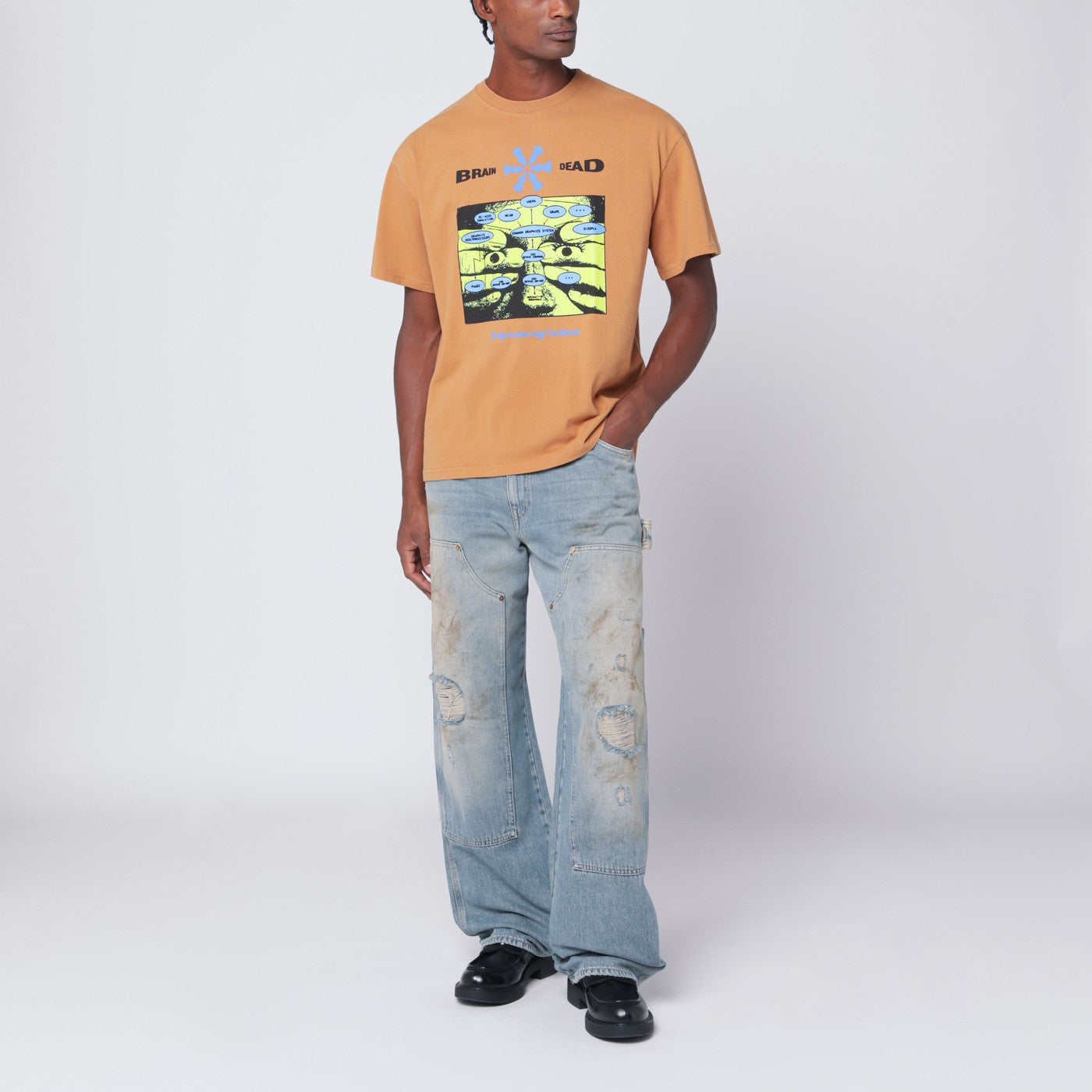 Cumin-coloured Information Age Occultism T-shirt