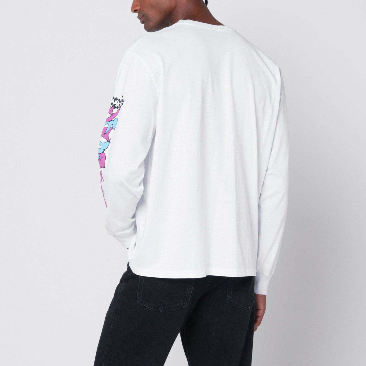 White cotton Packing Up shirt