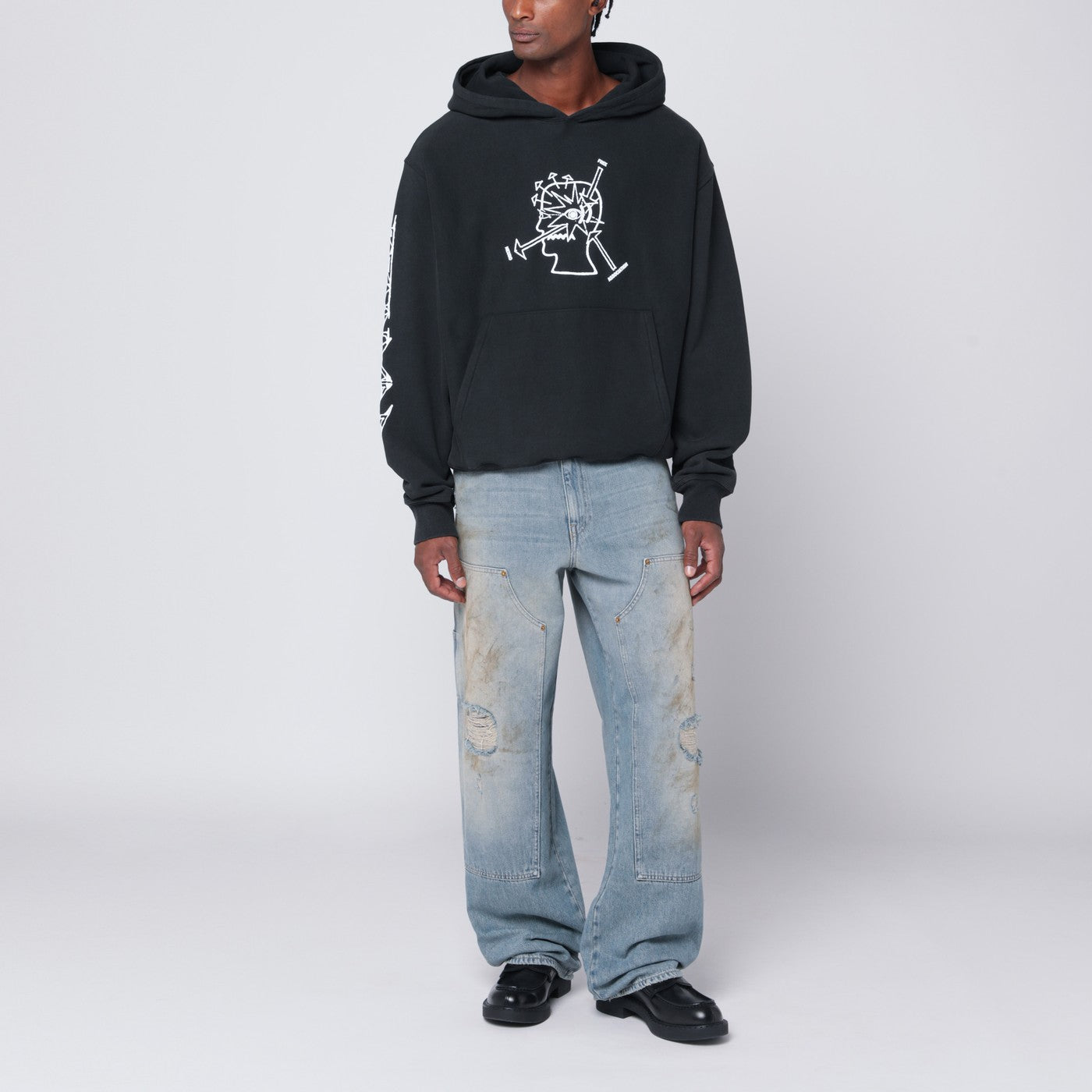 Faded black Neuro Free Association sweatshirt