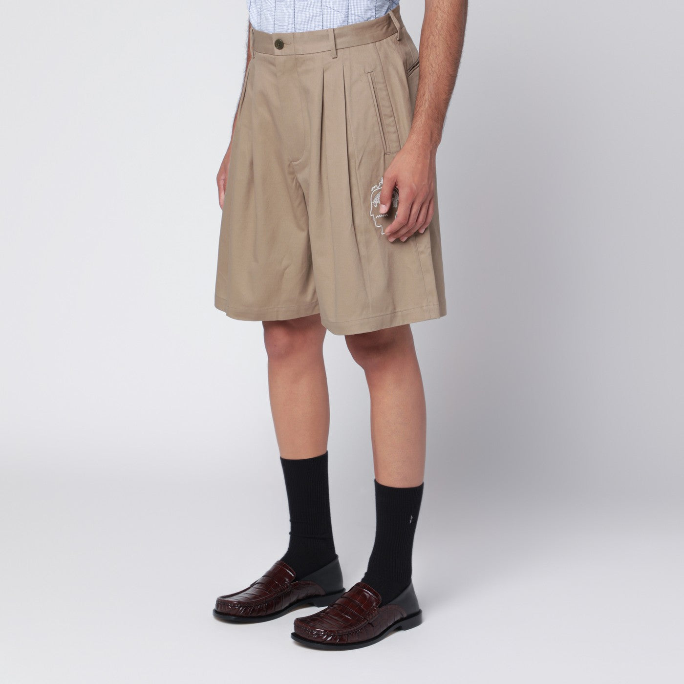 Desert Bermuda shorts Brooks Brothers X Brain Dead