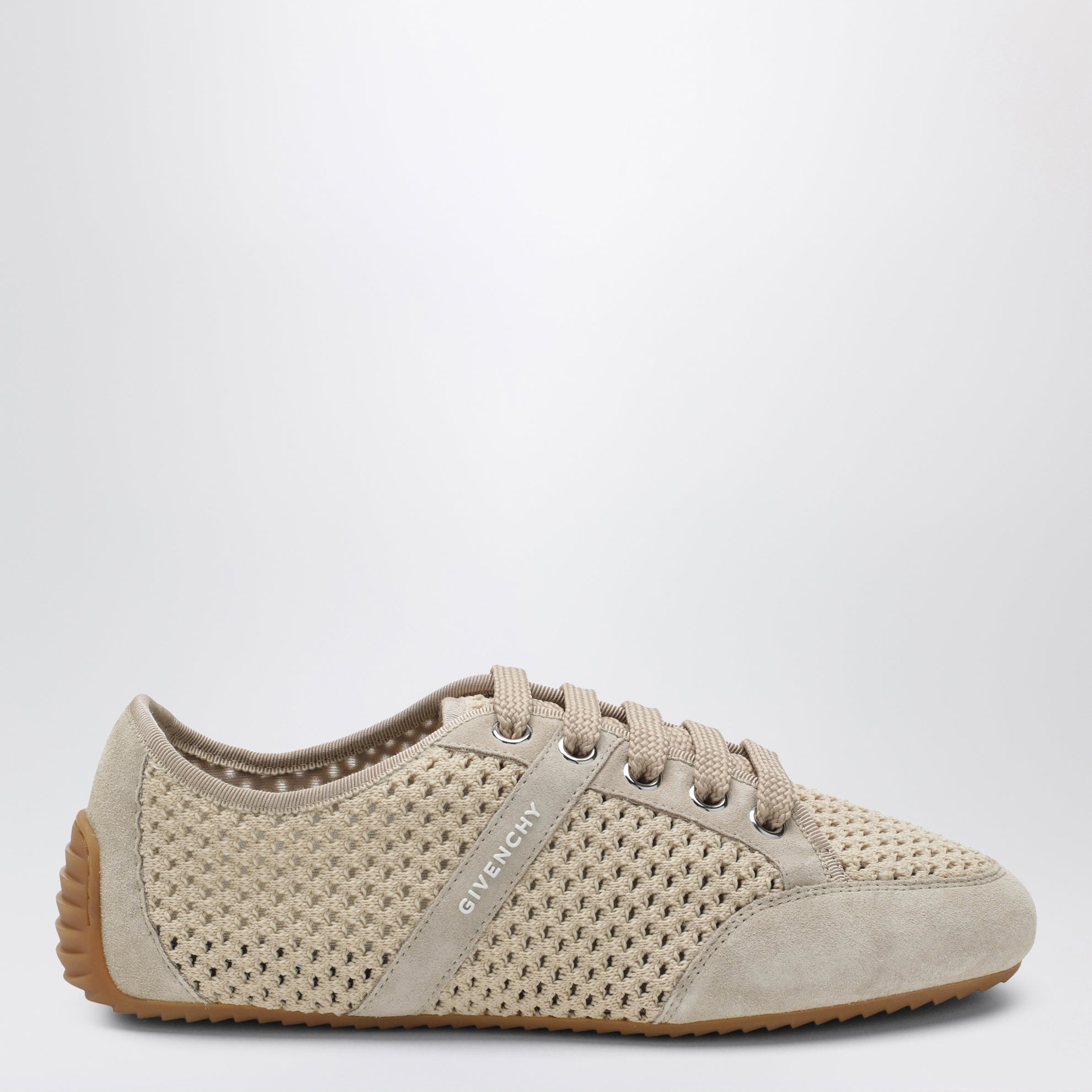 Slim sneakers in mesh and suede