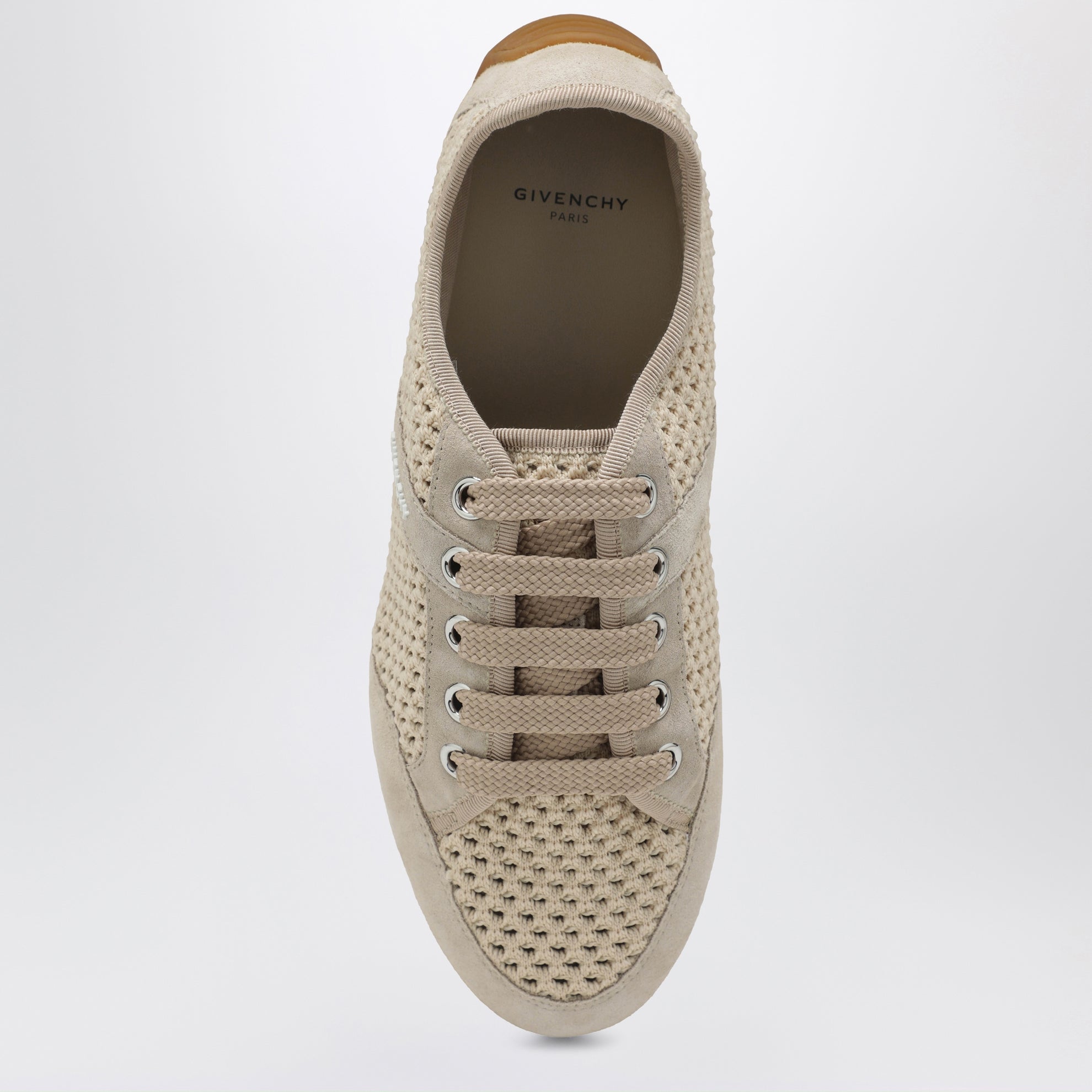 Slim sneakers in mesh and suede