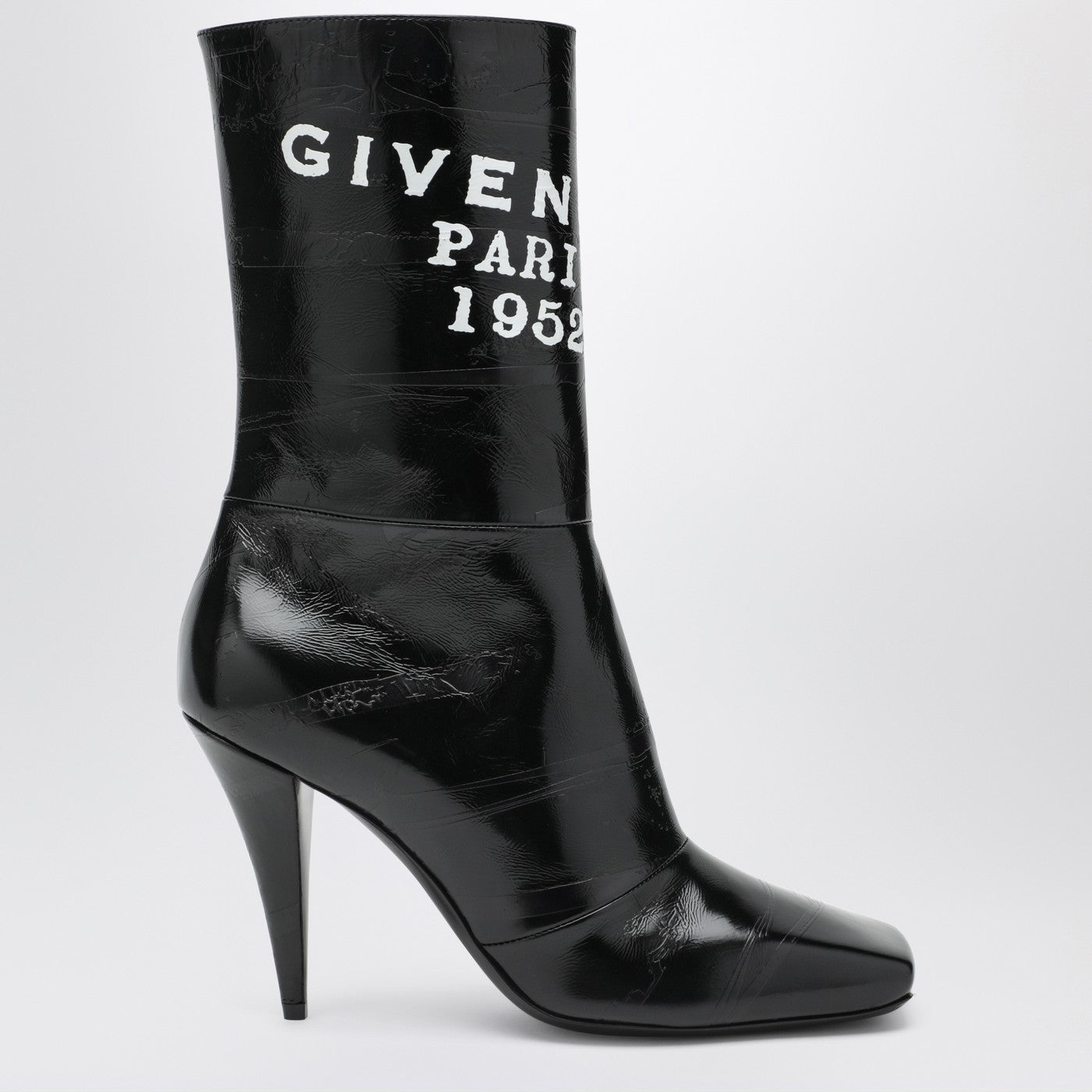 Schwarze Sliced Square GIVENCHY Tape Stiefeletten
