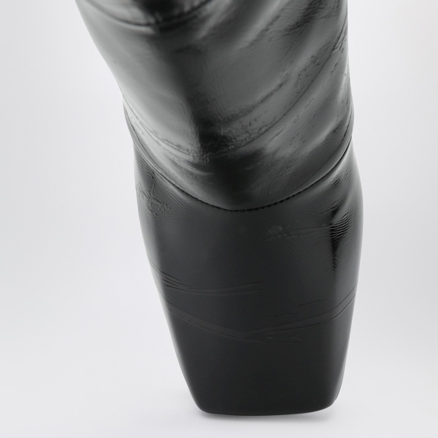 Schwarze Sliced Square GIVENCHY Tape Stiefeletten