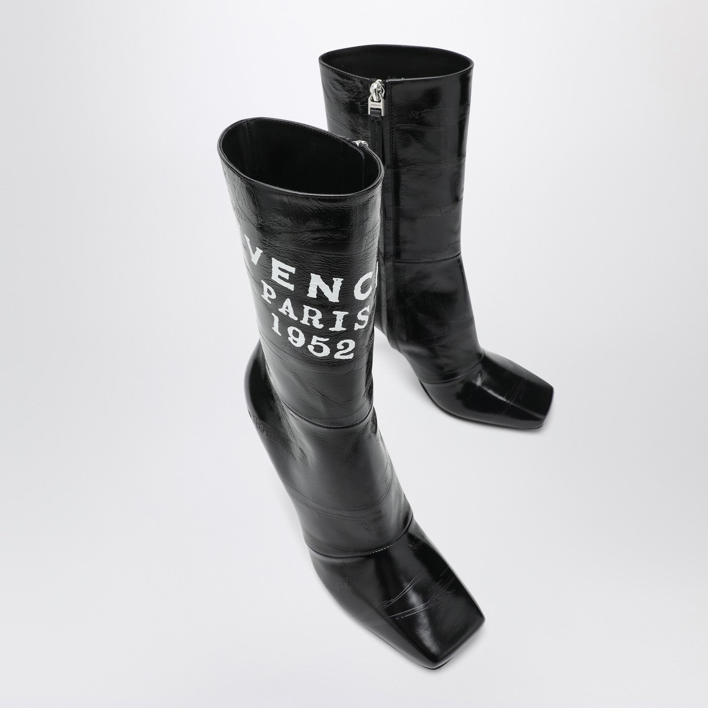 Schwarze Sliced Square GIVENCHY Tape Stiefeletten