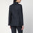 Midnight blue jacket in cotton denim effect