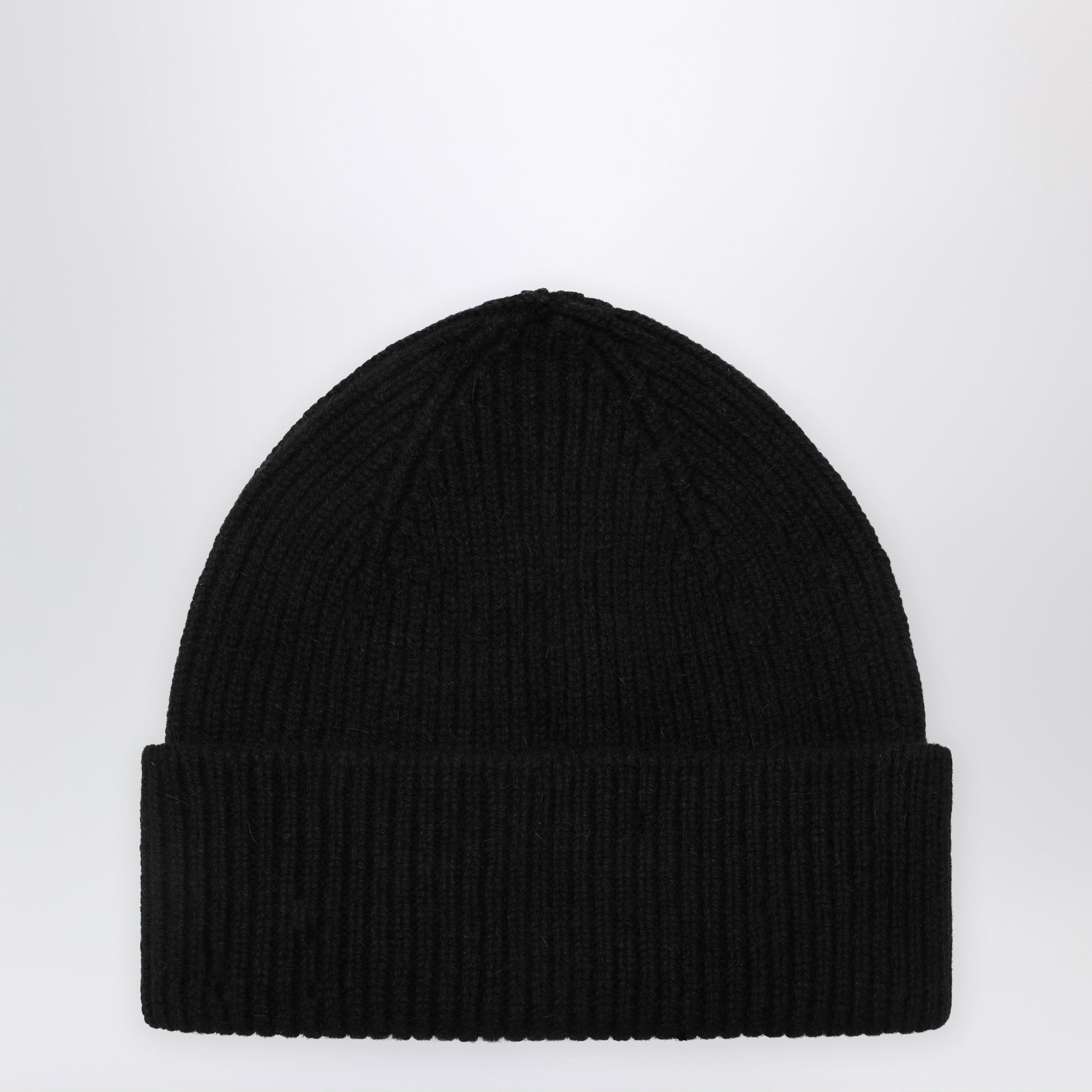 Beanie in lana e caregora color Onyx