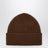 Beanie aus Wolle und Caregora in Walnut
