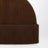 Beanie aus Wolle und Caregora in Walnut