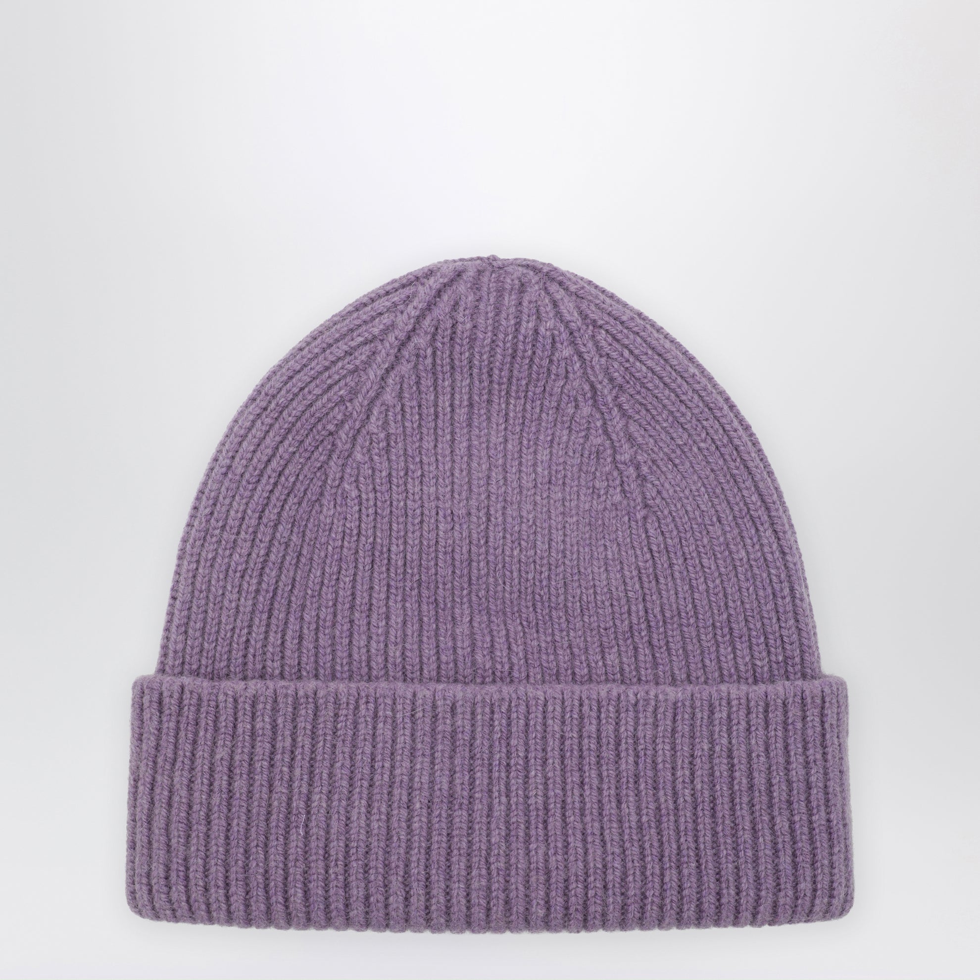 Beanie aus Wolle und Caregora in Lavender