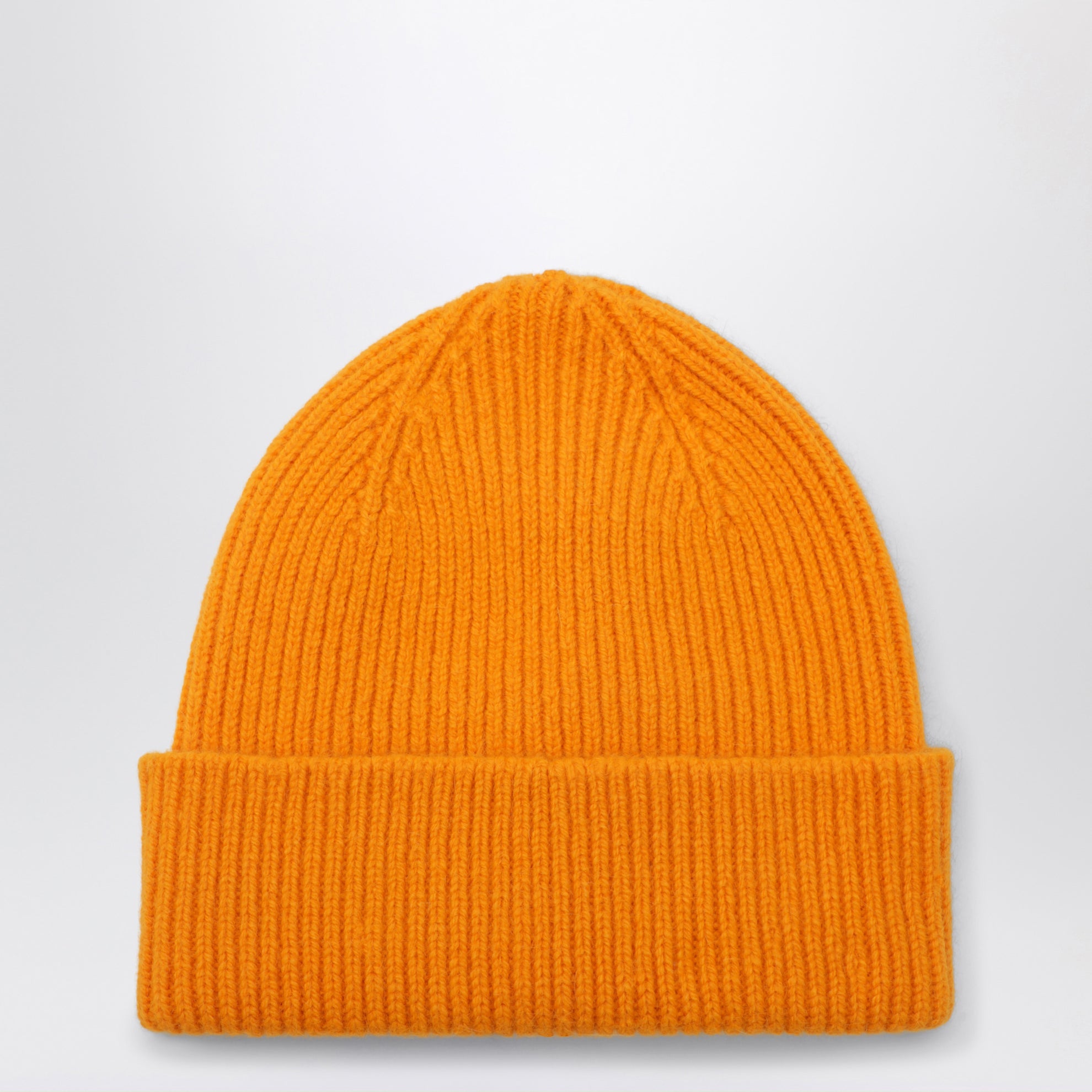 Bonnet en laine et Caregora couleur Orange Peel
