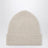 Beanie aus Wolle und Caregora in Ivory