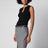 Ceinture Jessie noire en cuir de veau