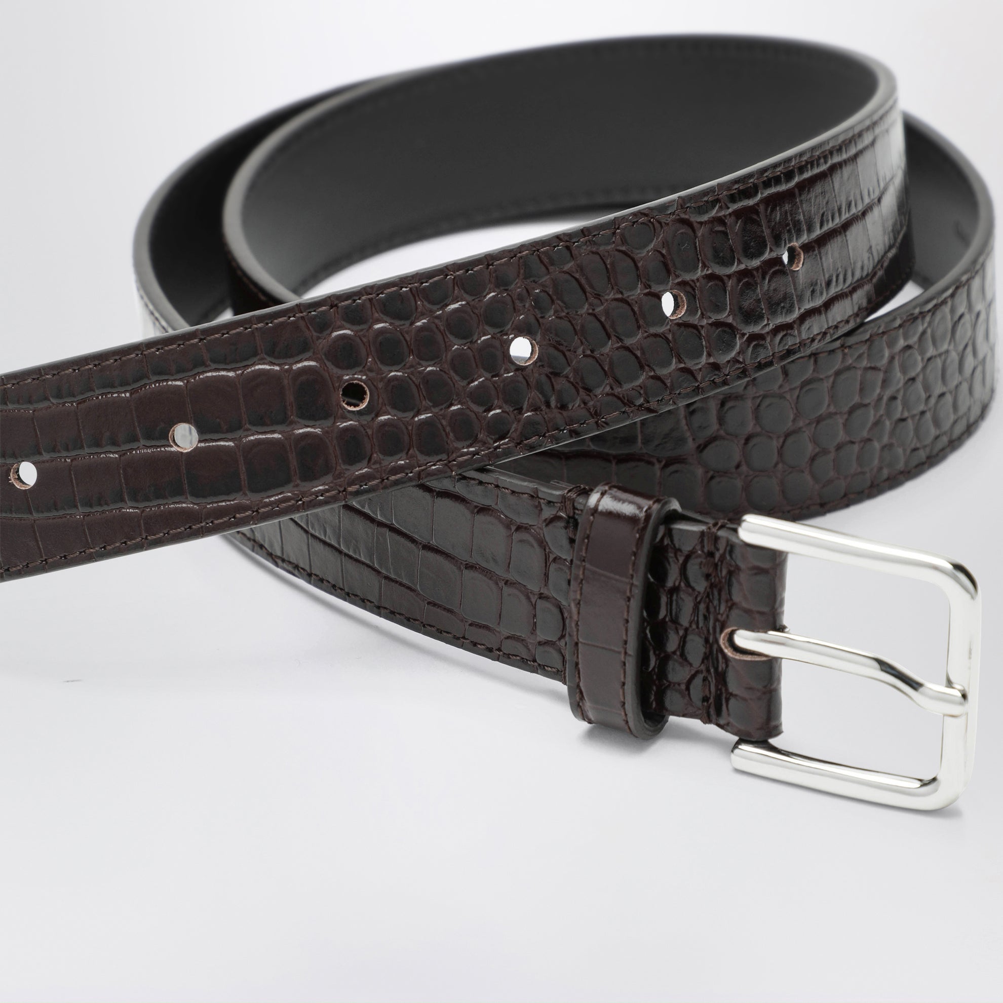 Brown patent Toni Croc belt