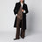 Cappotto monopetto nero in lana 