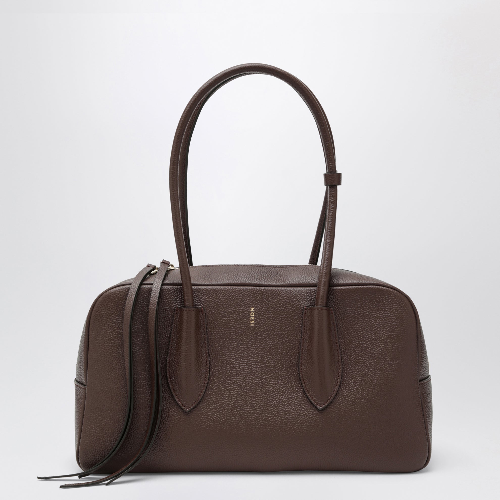 Betty brown bag in grained leather