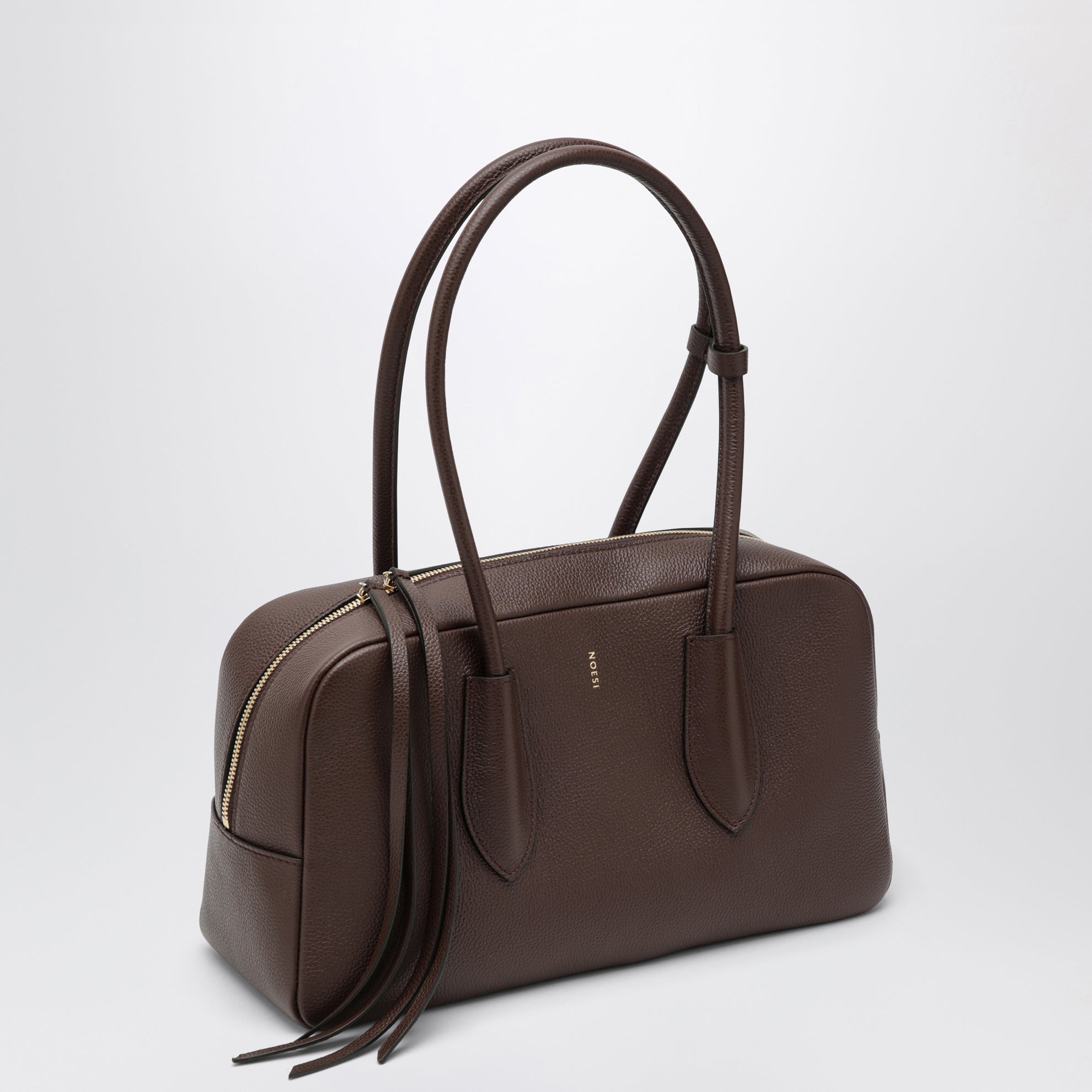 Betty brown bag in grained leather