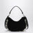 Borsa Oskan Soft Zipped in suede nera con medaglie