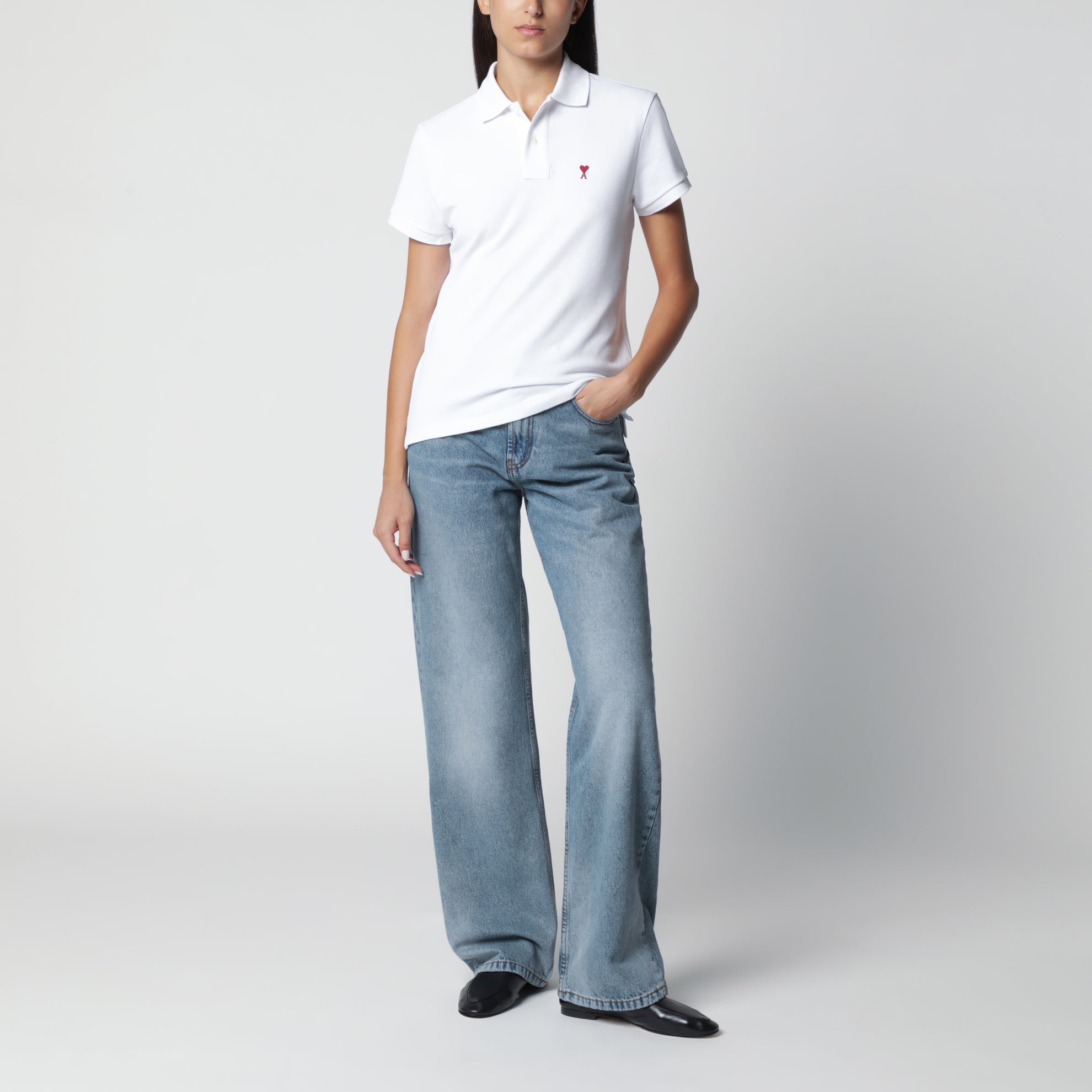 Polo Ami De Coeur bianca