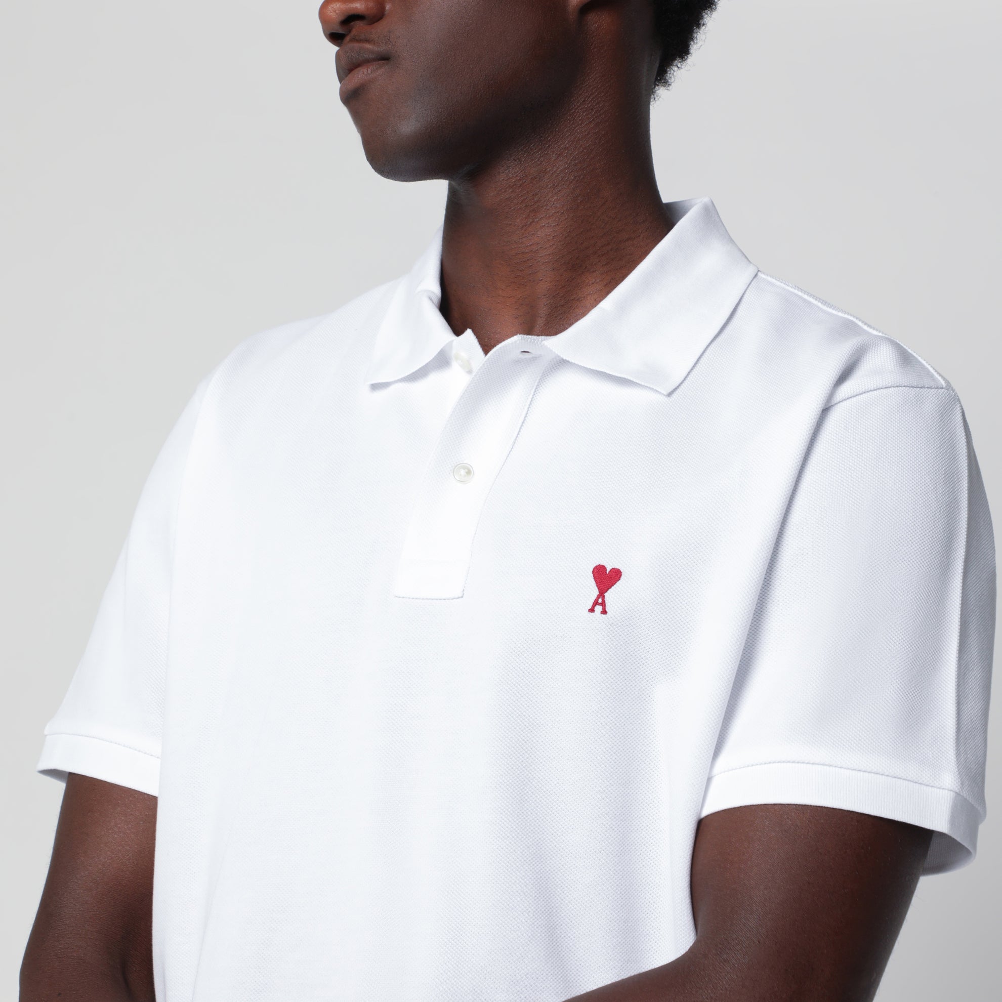 Polo Ami De Coeur blanc