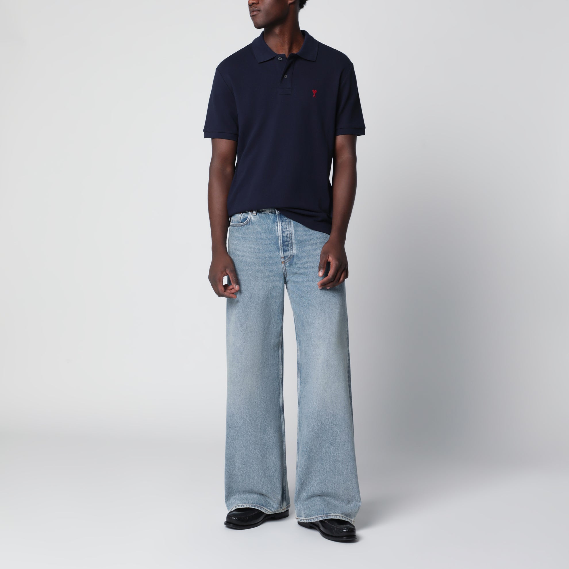 Polo Ami de Coeur bleu nuit