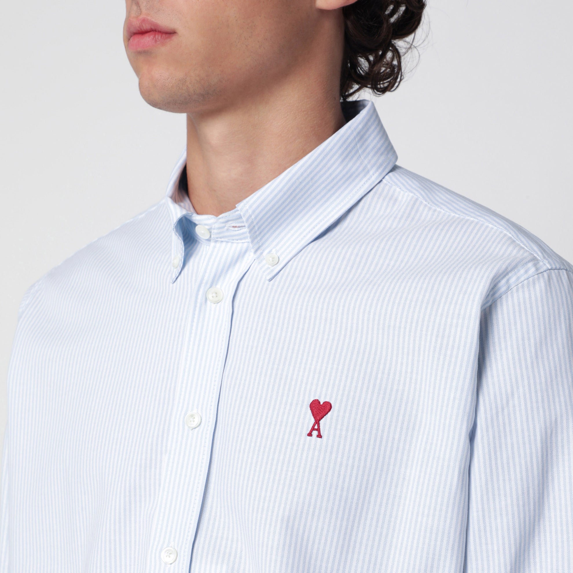 Light blue/white striped Ami De Coeur shirt