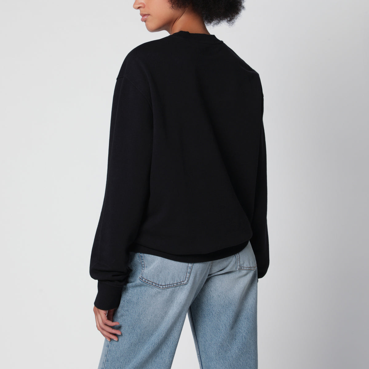 Schwarzes Sweatshirt Ami de Coeur aus Baumwolle
