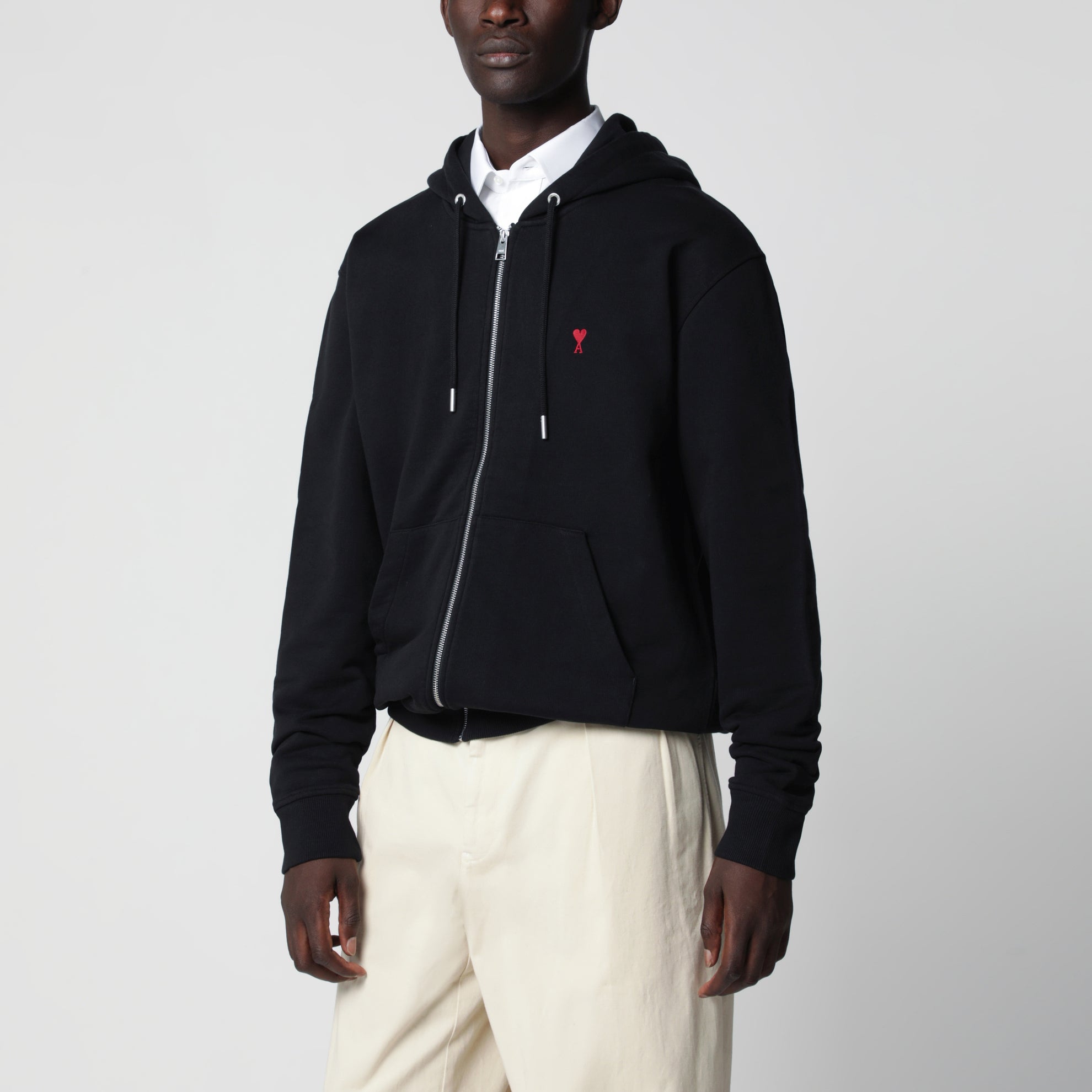 Sweat zippé noir Ami De Coeur