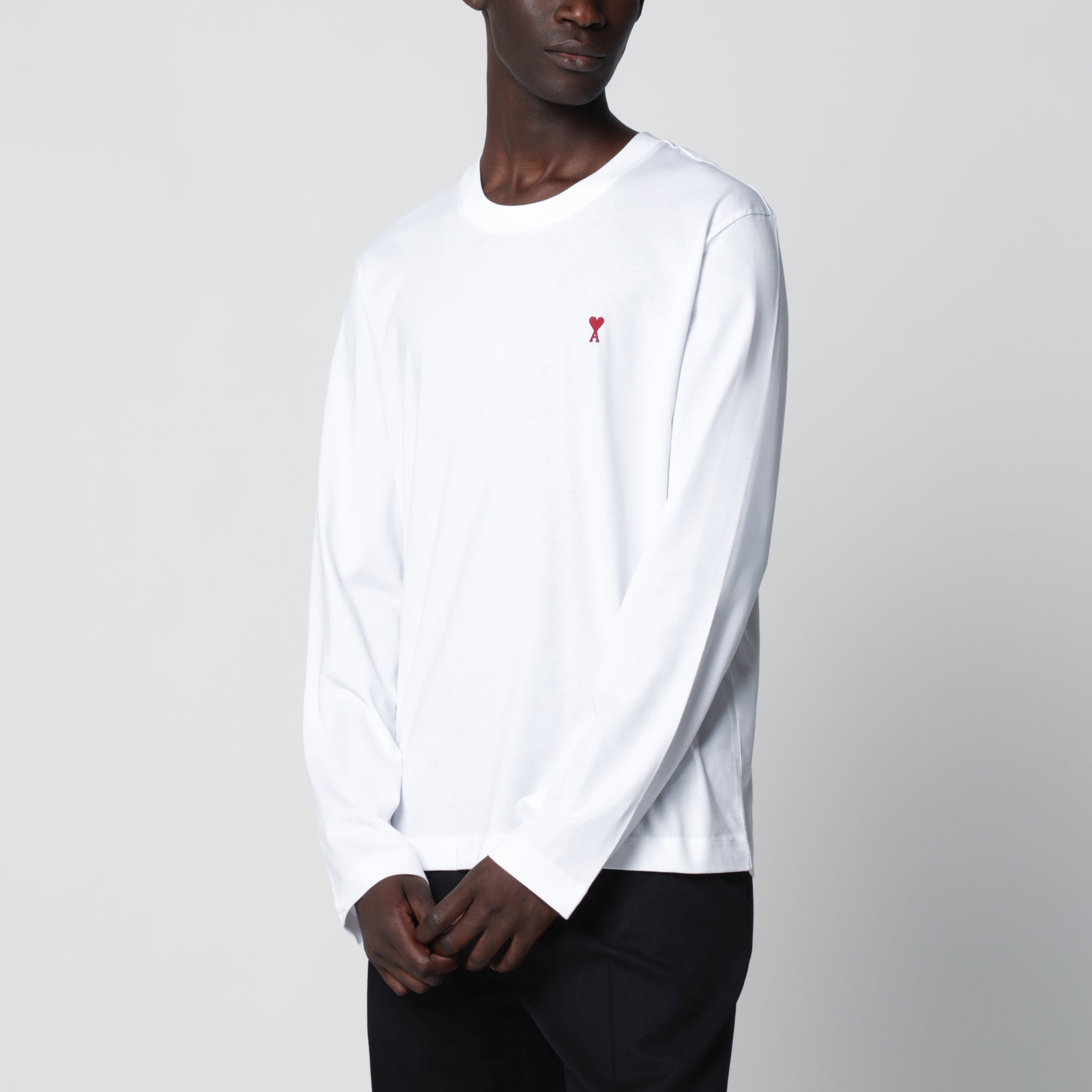 Weißer Ami De Coeur Pullover