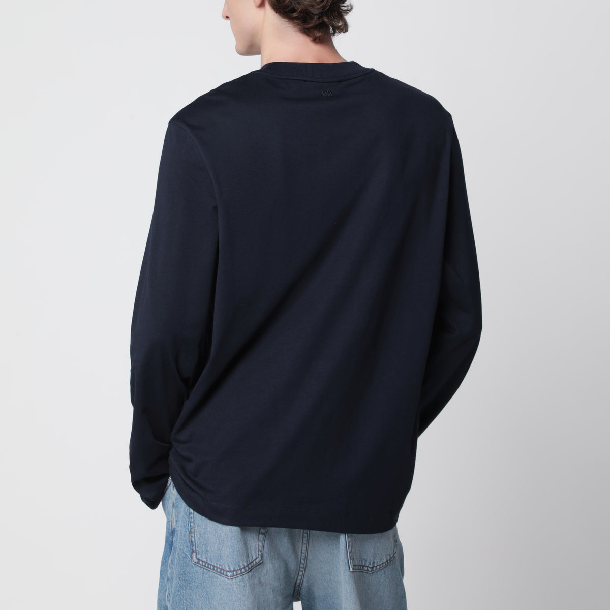 T-shirt a maniche lunghe Ami De Coeur blu notte