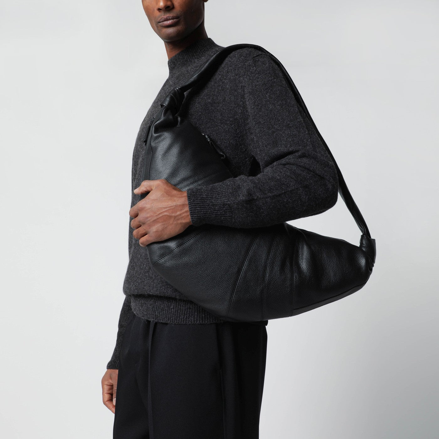 Croissant bag grande nera