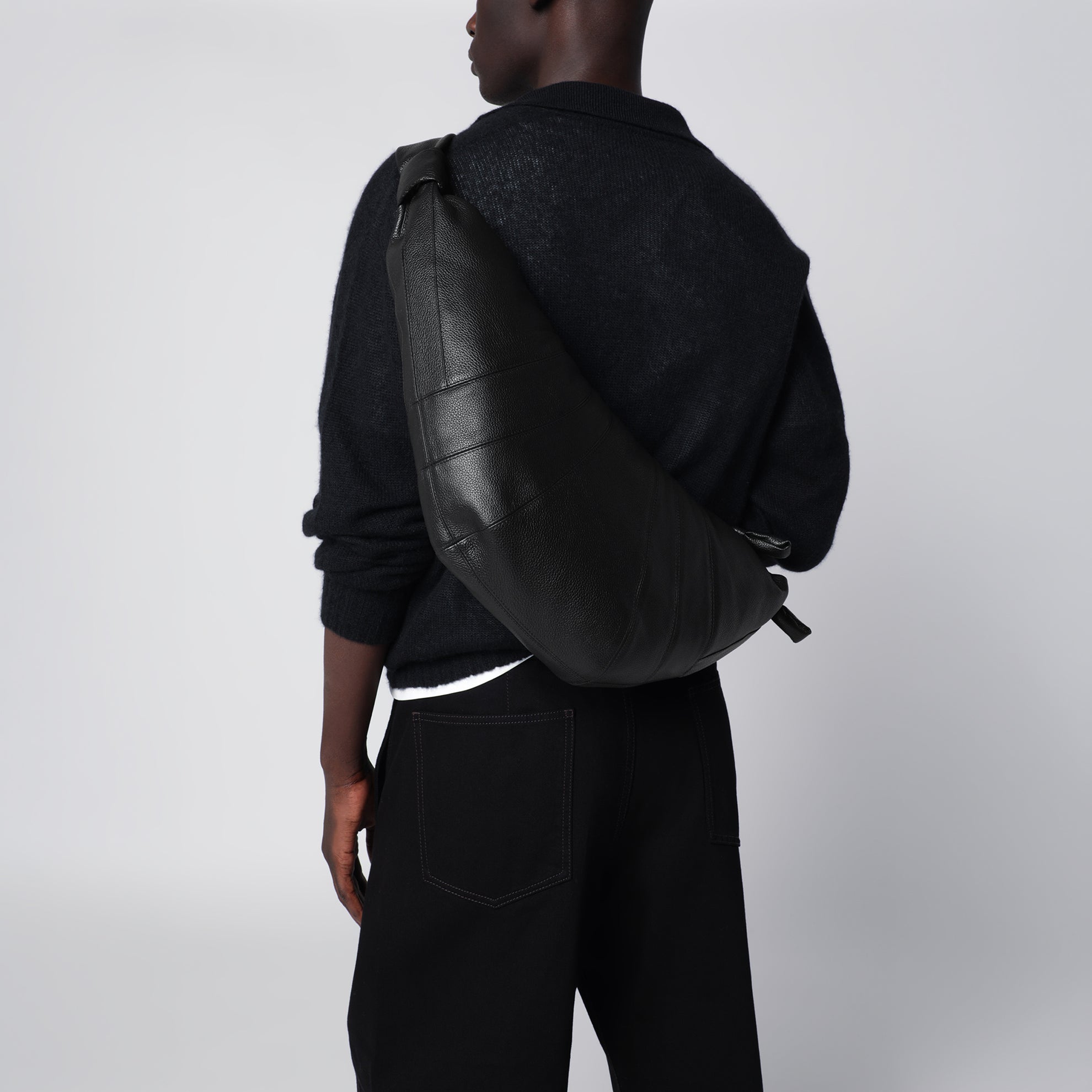 Croissant bag grande nera