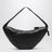 Large Croissant dark chocolate lambskin bag