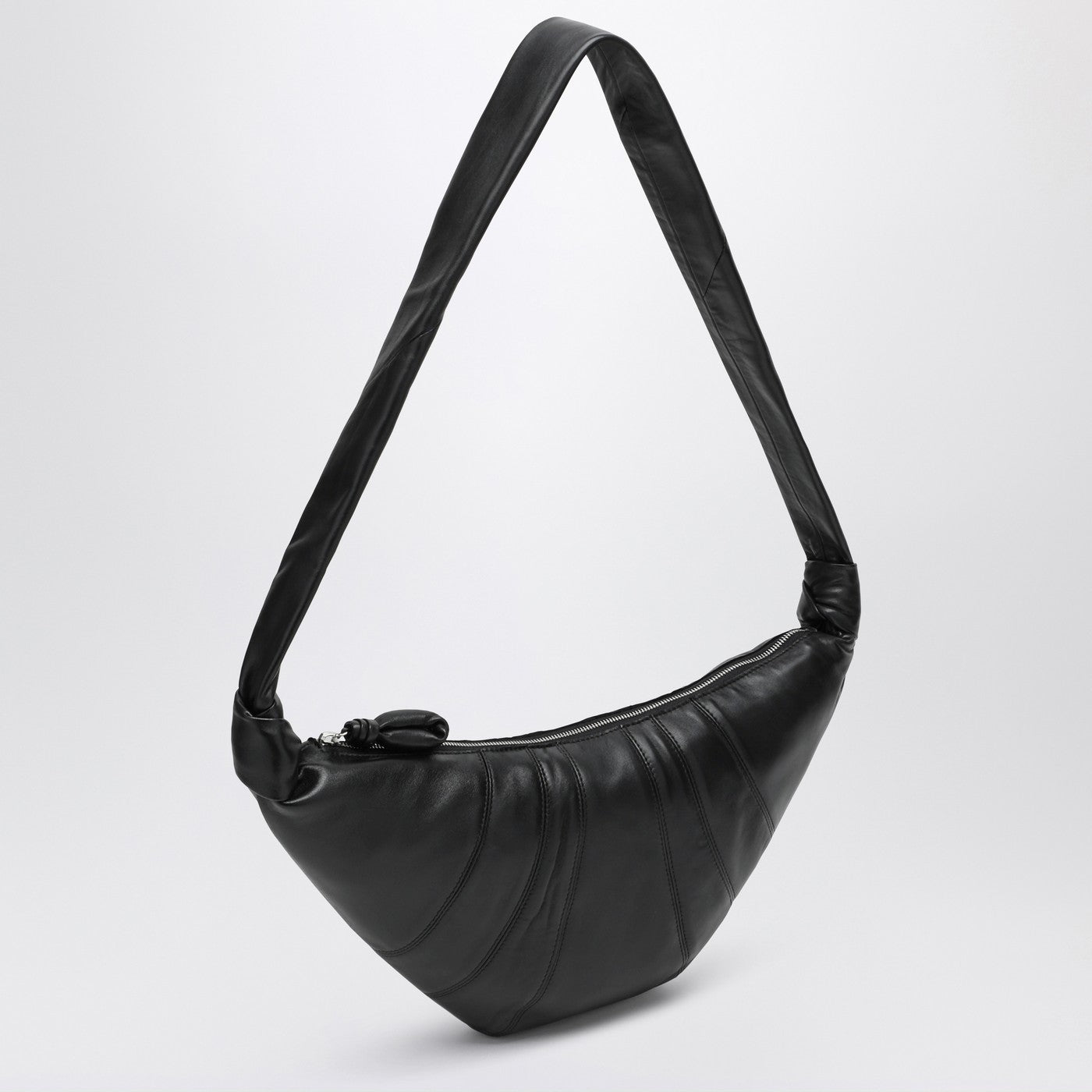 Medium black Croissant bag