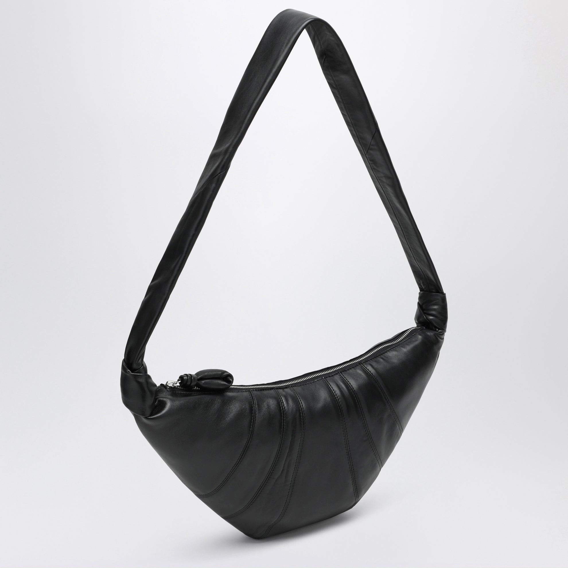 Medium black Croissant bag