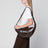 Croissant bag media cioccolato in cotone rivestito