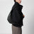 Medium Croissant bag in black leather