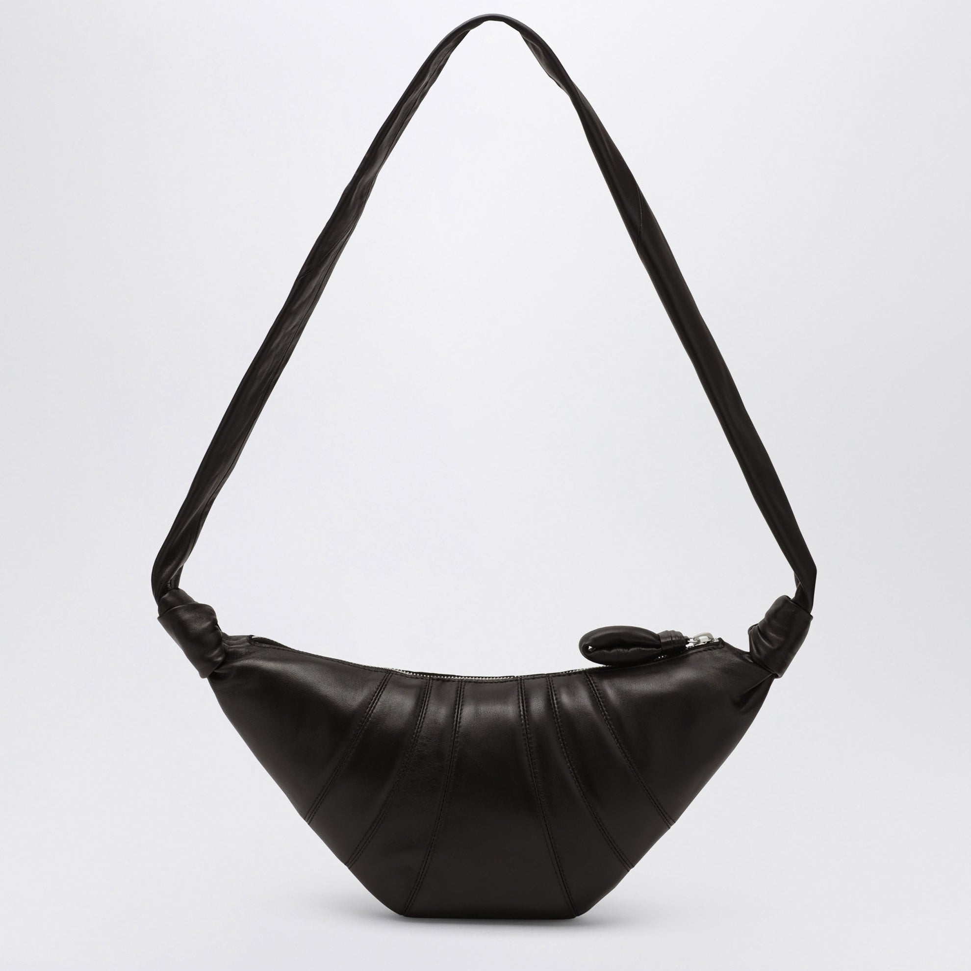  Kleine schwarze Tasche Croissant